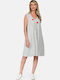 Rochie Midi De Vară Gri