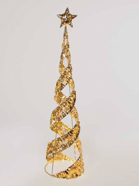 Weihnachtsbaum 120cm mit LED-Beleuchtung Gold