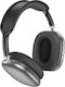 Borofone Elegant Безжични Bluetooth Over Ear Слушалки Dark Grey
