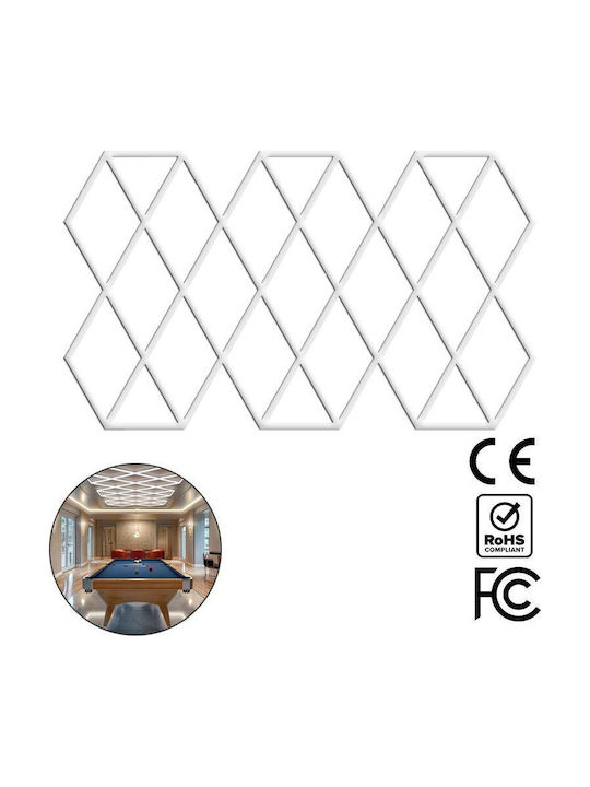 VenCore Panou LED Putere 602W cu Alb Rece Lumini