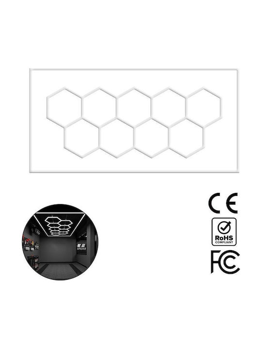 VenCore Panou LED Putere 886W cu Alb Rece Lumini