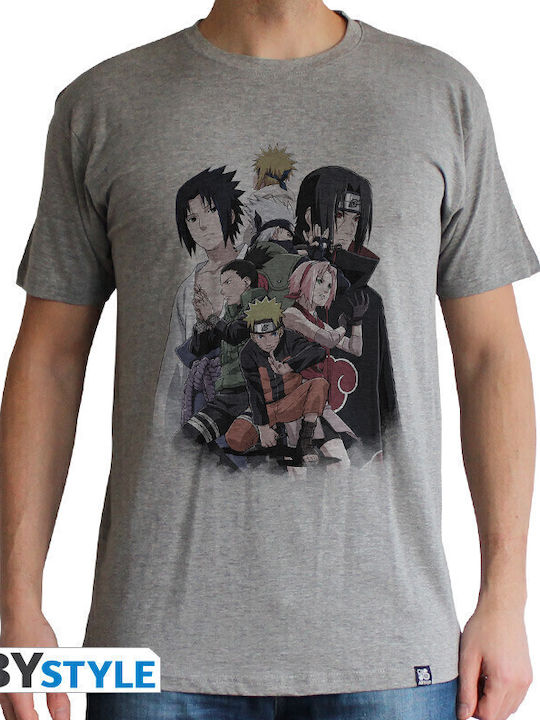 Naruto Shippuden Unisex Sport Grey Tshirt Abytex355
