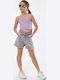 Kids' Crop Top Sleeveless Purple