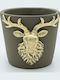 Eurolamp Planter Concrete Multicolour 16x14x12.5cm.