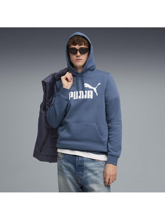 PUMA Essentials Φούτερ με Κουκούλα Μπλε