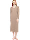 Pink Label Winter Women's Nightdress Sand