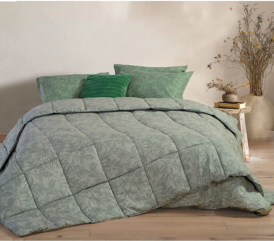 Nef-Nef Homeware Duvet Queen with Microfiber Filling 220x240cm Dazier Green 330 GSMGsm