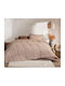 Nef-Nef Homeware Πάπλωμα Υπέρδιπλο με Γέμιση Microfiber 220x240εκ. Orion Beige 330 GSM