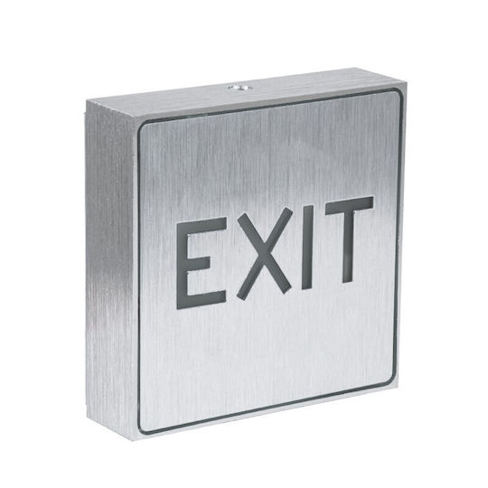 Vencore Алуминиево LED Осветително Тяло за Изход Exit 1w Ac 220-240v М11 X Ш11 X В3cm Зелено
