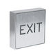 Vencore Φωτιστικό Αλουμινίου Led Εξόδου Exit 1w Ac 220-240v Επαναφορτιζόμενη Μπαταρία Μ11 X Π11 X Υ3cm Πράσινο