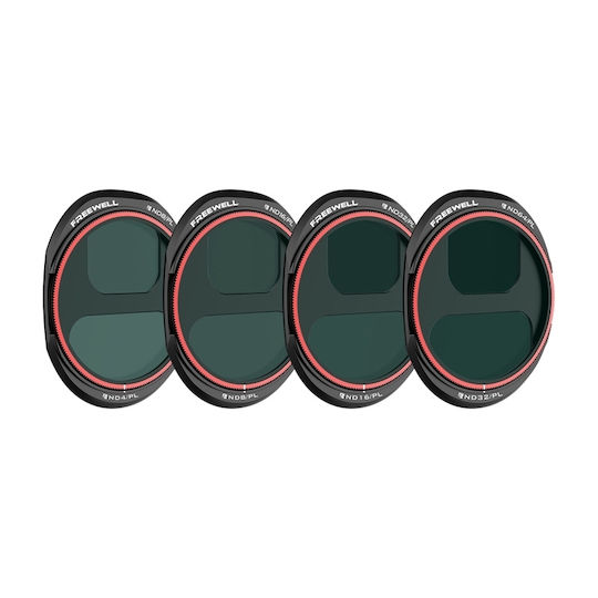 Freewell 4 Pro ND/PL Objektivfilter-Set für DJI Mavic 4Stück