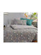 Nef-Nef Homeware Stars Above Σετ Παιδική Παπλωματοθήκη Μονή με Μαξιλαροθήκη Βαμβακερή Γκρι 160x240εκ.