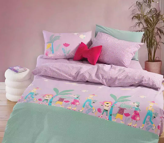 Nef-Nef Homeware Our Princess Set Kids Duvet Cover Single with Pillowcase Cotton 160x240cm