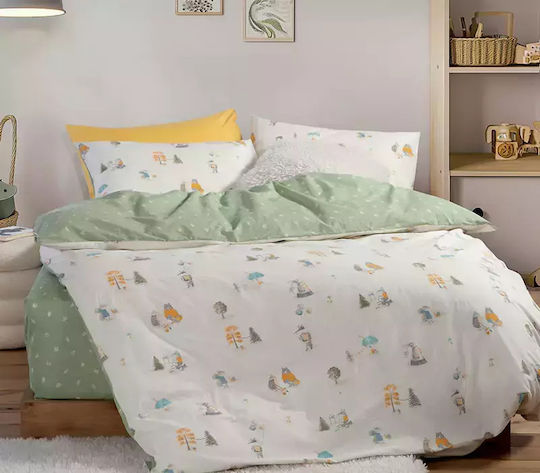 Nef-Nef Homeware Our Princess Set Kids Duvet Cover Single with Pillowcase Cotton 160x240cm
