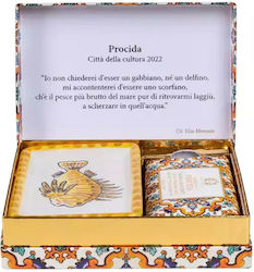 Gift Set Artisanal Soap Soap Dish Casa Amalfi Sunset In Procida 150 G