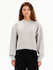 Cropped Women's Sweatshirt Gray