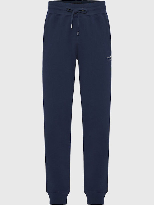 Funky Buddha Sweatpants with Elastic Navy Blue