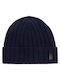 Beanie Unisex Beanie Knitted in Navy Blue color