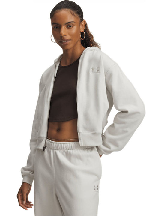 Under Armour Jachetă Off White cu Glugă Under Armour Jachetă Off White cu Glugă
