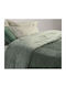 Nef-Nef Homeware Bettbezug Einzelbett 160x220cm Lernia Grün 240 GSMGsm