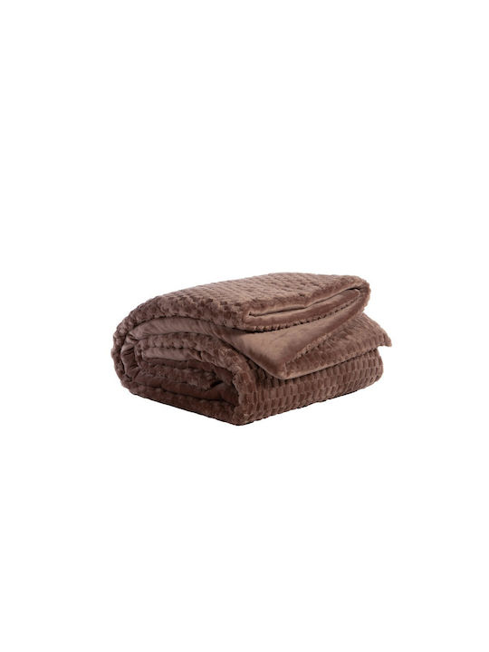 Nef-Nef Homeware Duvet Cover Single 160x220cm Lernia Mocca 240 GSMGsm