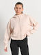 Women's Sweatshirt Jacket Hooded Beige