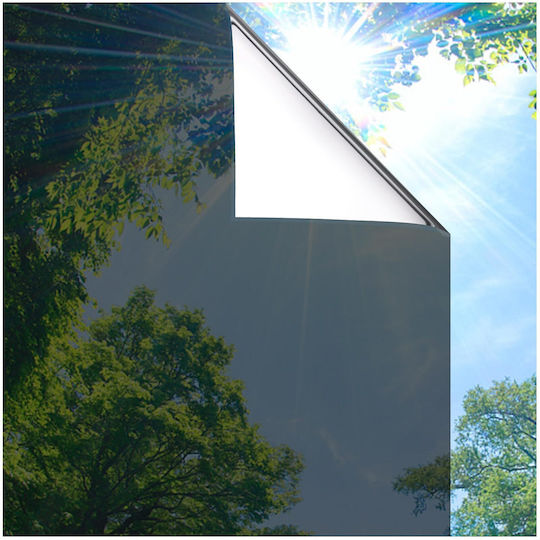 Lifetree Selbstklebender Spiegel Fensterfolie Sonnenschutz 60x400 cm