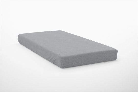 Dimcol für Einzelbett 100x200+30cm mit Gummizug Exotic Line Grey
