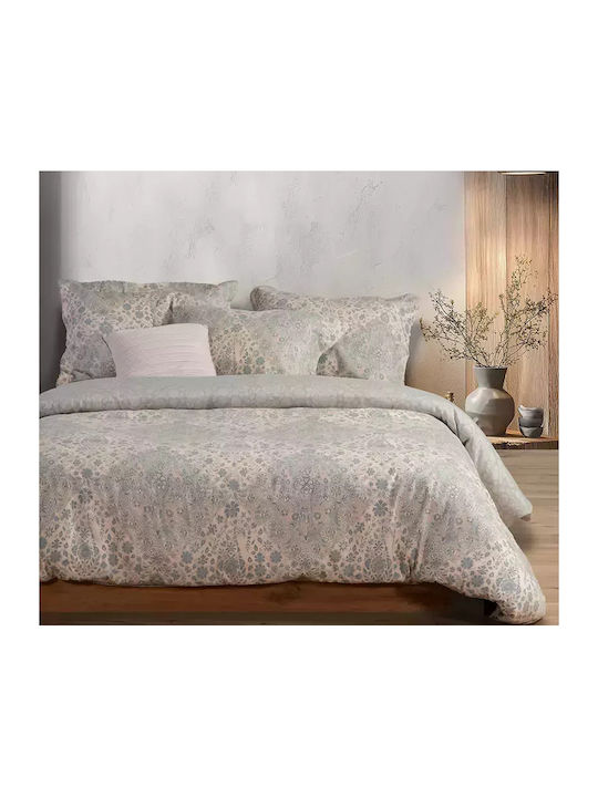 Nef-Nef Homeware Bettwäsche-Set Überdoppel 240x270cm. Demand Lilac 4Stück