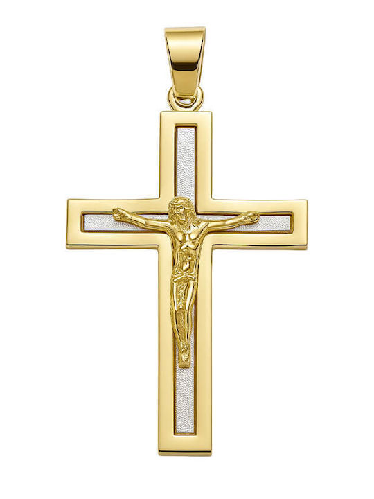 Men's Gold Cross 14K with the Crucified