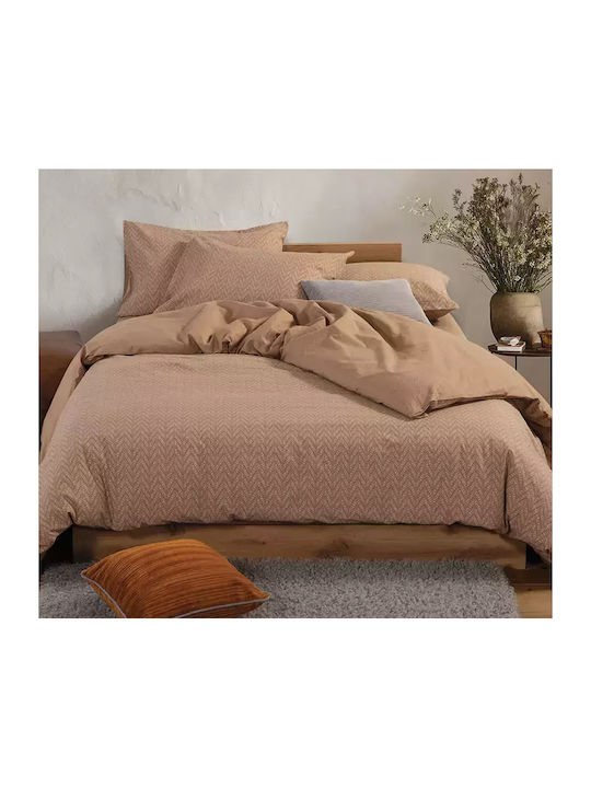 Nef-Nef Homeware Sheet Sets Double 200x270cm. Suspen Caramel 4pcs