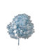 Künstliche Hortensie Rose Amor Hydrangea XL Blau89