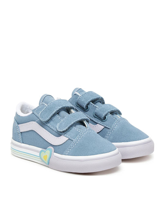 Vans Old Skool V Παιδικά Sneakers με Σκρατς Μπλε