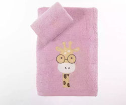 Nef-Nef Homeware Σετ Βρεφικές Πετσέτες 2τμχ Roller Friends Μωβ Βάρους 420gr/m²