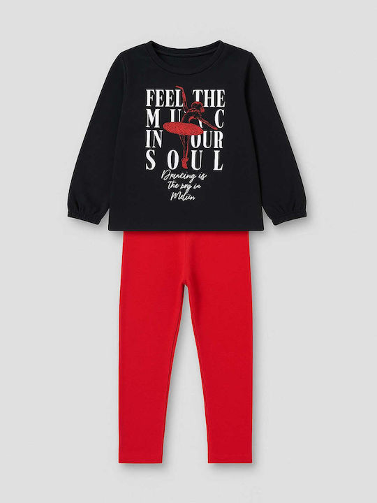 Kids' Set with Leggings Winter 2pcs Black