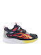 Παιδικά Sneakers Ανατομικά με Σκρατς & Φωτάκια Πολύχρωμα