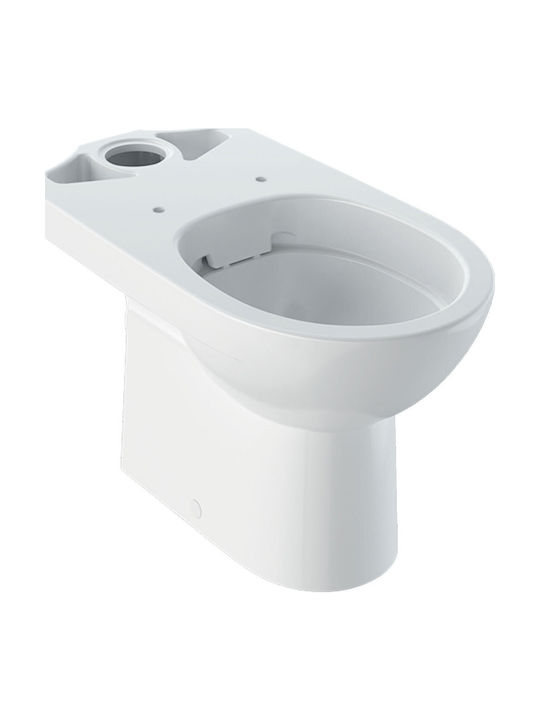 Geberit Selnova Stehende Toilette mit Spülung Ohne Deckel Weiße