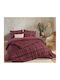 Nef-Nef Homeware Πάπλωμα Υπέρδιπλο με Γέμιση Microfiber 240x220εκ. Naiberg Bordo 330 GSM