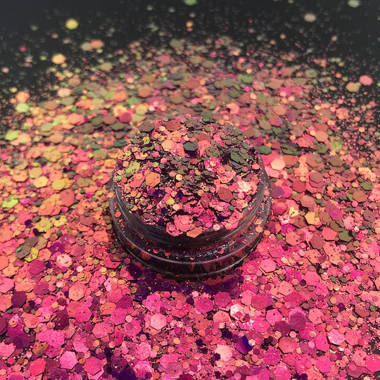 Chunky Glitter Fine 50gr Pink Purple Gold