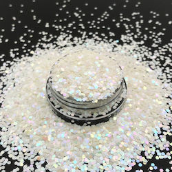 Chunky Glitter Λεπτό 50gr Λευκό Χρυσό
