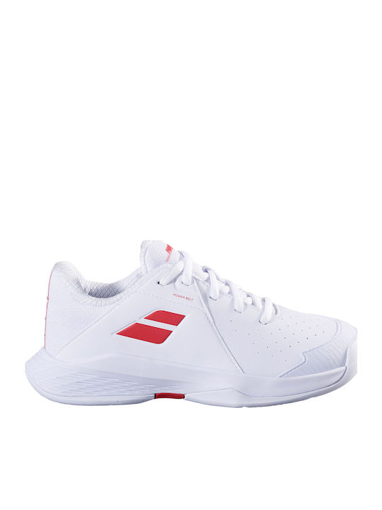 Propulse 3 All Court Kids Sports Shoes Tennis with Laces White