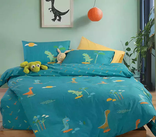 Nef-Nef Homeware Our Princess Set Kids Duvet Cover Single with Pillowcase Cotton 160x240cm