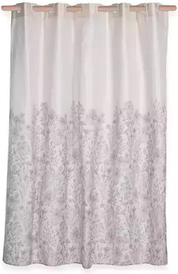 Nef-Nef Homeware Anthem Perdea de Baie Țesătură cu Inele 180x180cm Bej