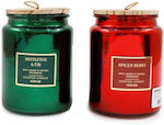 Atmosphera Christmas Glass Candle Xmas 10cm