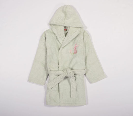 Nef-Nef Homeware Kids Bathrobe Country Bunny Green with Hooded Nef-Nef Homeware Kids Bathrobe Country Bunny Green with Hooded