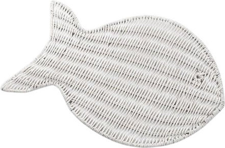 Polihome Fishy-leuko Σουπλά Rattan Λευκό 43x33cm Polihome Fishy-leuko Σουπλά Rattan Λευκό 43x33cm