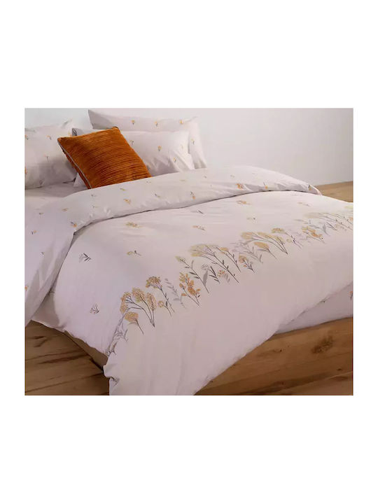 Nef-Nef Homeware Duvet Cover Set Cotton Queen with 2 Pillowcases 240x230 Fragesca Grey