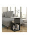 Noptiere Albe 2buc 30x30x55cm