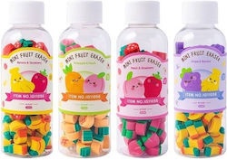 Mini Erasers Multi Fruits Bottle Iigen