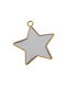 Nu1810 Christmas Table Decoration Metallic Gold L4xW4cm.
